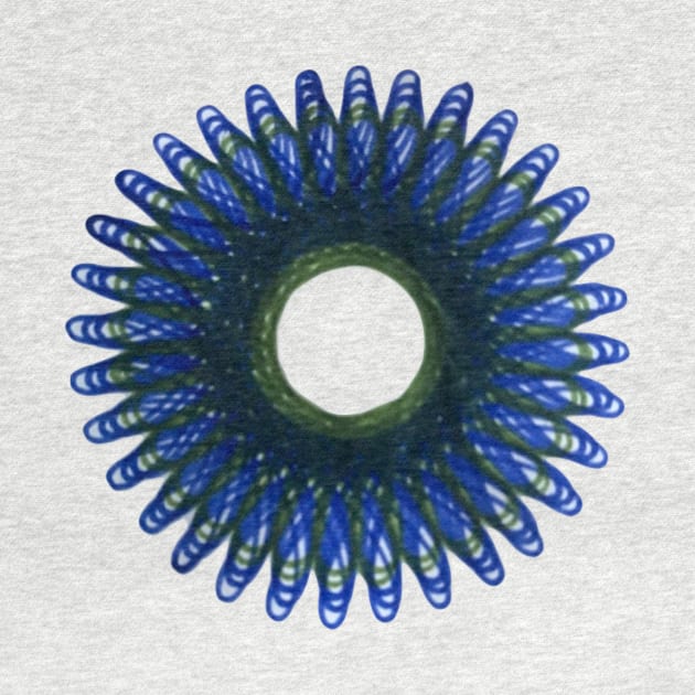 Spirograph Peacock Feather Bloom by Travelling_Alle